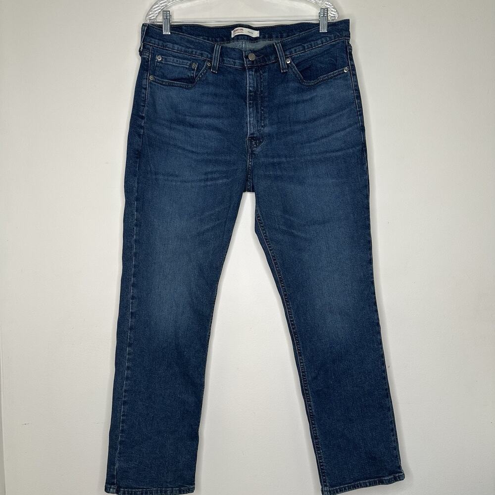 Levi Strauss Mens 36x30 Jeans Blue Straight Med Wash Denim Pants Trousers
